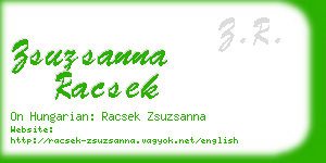 zsuzsanna racsek business card